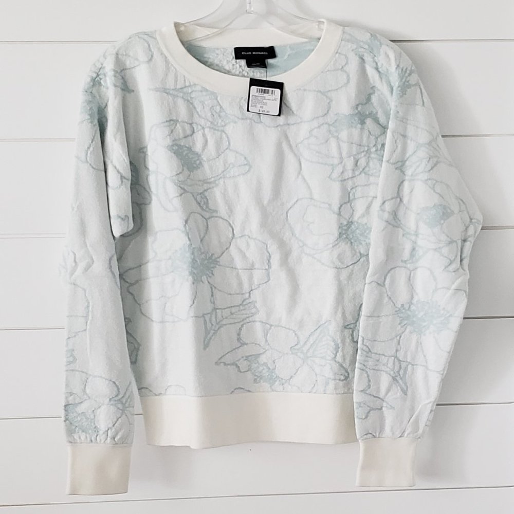 Club Monaco Floral Jacquard Sweater